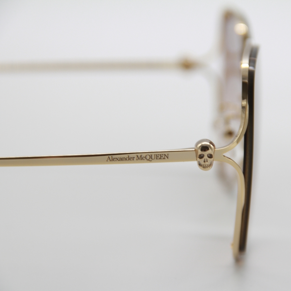 NEW ALEXANDER MCQUEEN AM0366S  002 UNISEX SUNGLASSES ALEXANDER MCQUEEN AM0366S - Picture 9 of 12